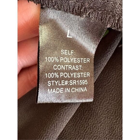 Sophie Rue Black Blazer with Single Button Closure and Sheer Back Sz Large - Picture 4 of 9